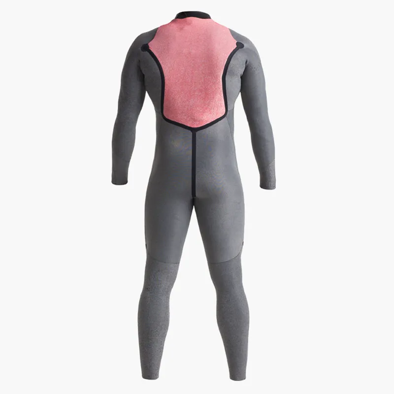 C-Skins Mens Session 3/2 Back Zip Wetsuit Slate/Lime-4